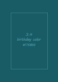 birthday color - March 4