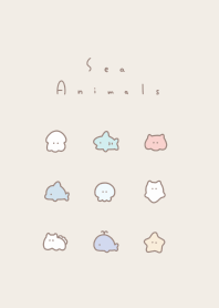 สัตว์ทะเล / beige