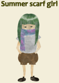Summer scarf girl