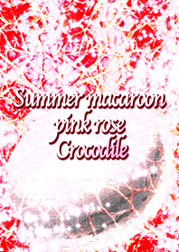 Summer macaroon pink rose Crocodile