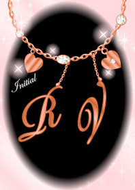 【R&V】イニシャル運気UP!ピンクゴールド