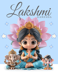 Lakshmi Ganesha : Wealthy Success