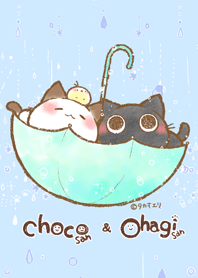 Choco-san and Ohagi-san -rainy day-