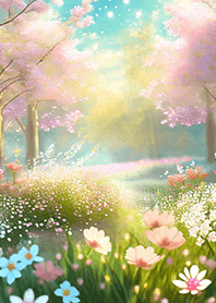 優美な春の風景の着せかえ(Spring-748)