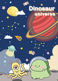 浩瀚宇宙-恐龍與外星人-月球-藍色星空2
