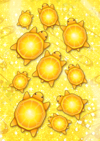 大金運を運んでくる10匹の金運亀