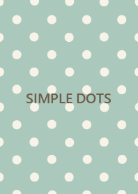 SIMPLE DOTS -mint green-