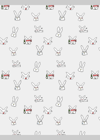 happy rabbit01 on black