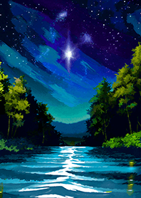 Beautiful starry night view#576