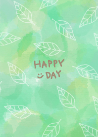 Many leaves Light green6 from Japan