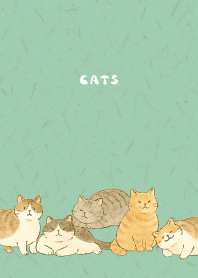 Cats are soothing01 blue green