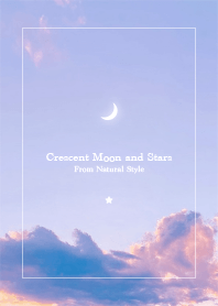 Crescent moon and star #58-Natural style