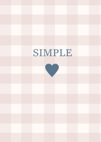 SIMPLE HEART_check bluepink