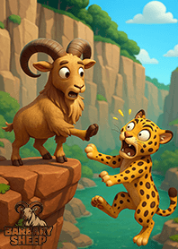 Barbary Sheep : Hello, Leopard