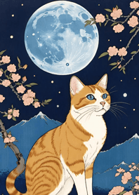 Cat under the Moon d93155