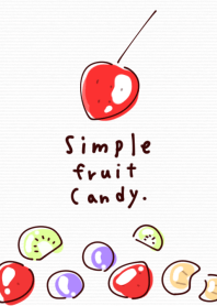 Simple fruit candy