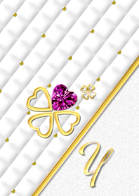 Initial"Y" 7月の誕生石ルビーと共に