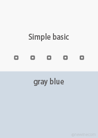 Simple basic グレー ブルー