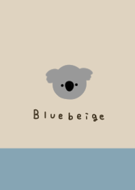 Beige and blue beige. Koala.