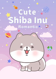 White Shiba Inu Galaxy romantic pink2