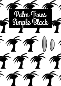 Monotone palm tree