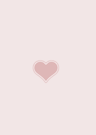 lined heart- pink white