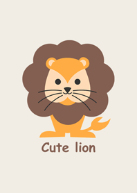 かわいい動物園のライオン