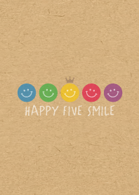 HAPPY CROWN SMILE -5color KRAFT- 11