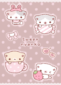 sweet nyanko . brown&pink