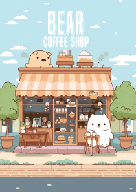 white bear in coffee shop 2