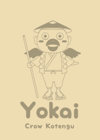 Yokai Crow Kotengu beige