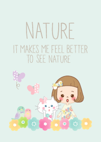 The girl is natural; change