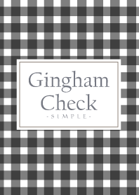 Gingham Check Black-SIMPLE 14