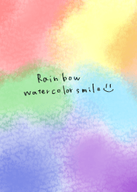 Watercolor Rainbow smile
