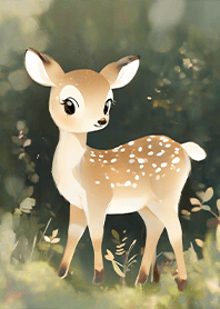 Healing cute forest deer 3