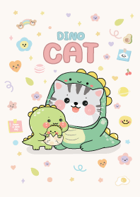 Cat Dinosaur Cute 300%