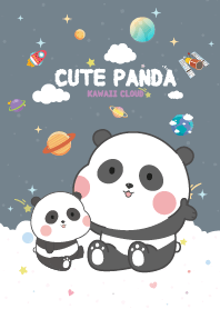Panda Candy Cotton Gray