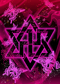 卍まんじ 蝶 Star of David PINK2卍
