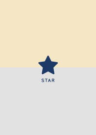 Simple Lucky Star - Navy&Beige Gray