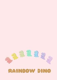 Rainbow Little Dinosaur_Pink