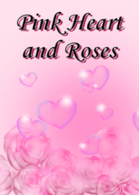 Pink Heart and Roses