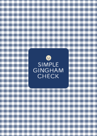ギンガムチェック_ ネイビー×ベージュ