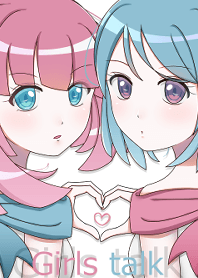 Girls talk -Pink & Blue-