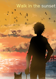 Walk in the sunset