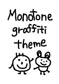 Monotone graffiti theme