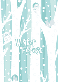 Winter forest & animals