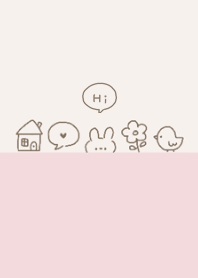 Pale pink bicolor and graffiti