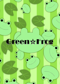 Green frog -Rainy season-
