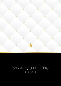 STAR QUILTING -WHITE-
