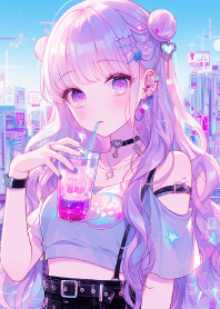 夢幻少女喝飲料 2